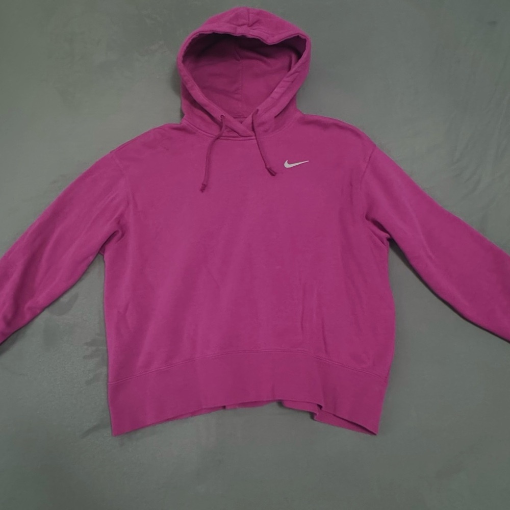 Nike Pink Oversized Long Sleeve Hoodie